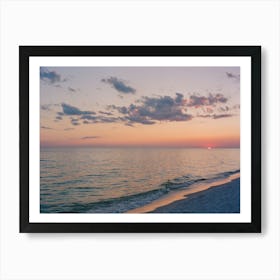Florida Ocean Sunset III on Film Art Print