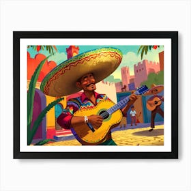 Mexican Guitar 2 Art Print