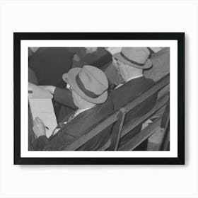 Two Buyers At Strawberry Auction, Hammond, Louisiana By Russell Lee Art Print