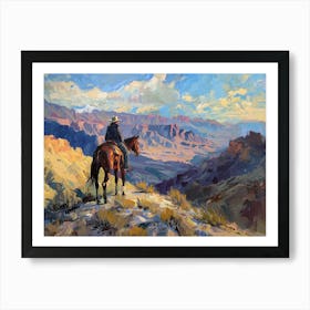 Cowboy In Death Valley California 3 Art Print