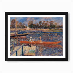 The Seine At Argenteuil, Pierre Auguste Renoir Art Print