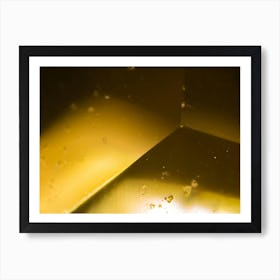 Yellow Gem Under The Microscope Art Print