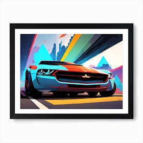 Futuristic Car 50 Art Print