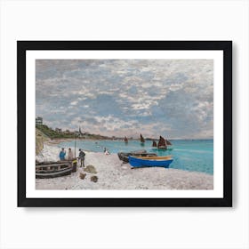 The Beach At Sainte Adresse, Claude Monet Art Print