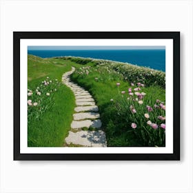 Ocean View Path Art Print