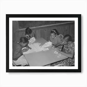 Pupils In Home Economics Class, Lakeview Project School, Arkansas By Russell Lee Art Print