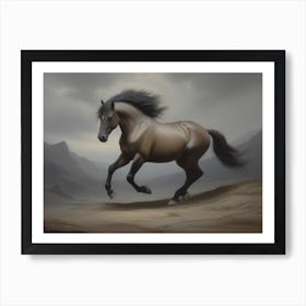 Black Horse 3 Art Print