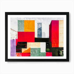 Colorful Buildings Art Print