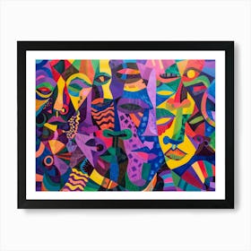 Faces Of The World Art Print