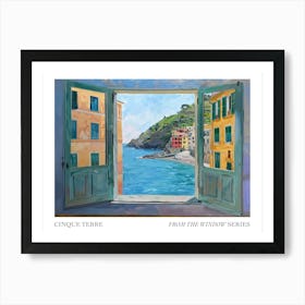 Cinque Terre From The Window Series Poster Painting 2 Art Print