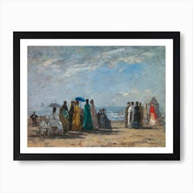 The Beach At Trouville, Claude Monet Art Print