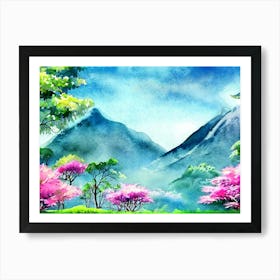 Whispers Of Springtime Mountains Art Print