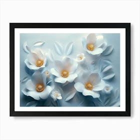 3d Artwork Flower 7 Art Print