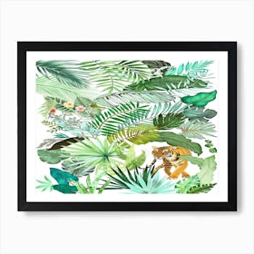 Jungle Tiger 04 Art Print