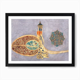 Tughra (Insignia) Of Sultan Süleiman The Magnificent Art Print