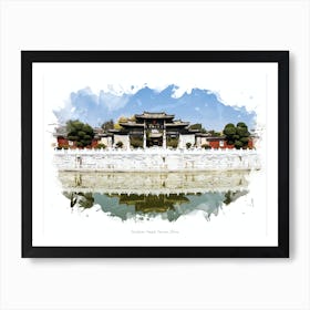 Confucian Temple, Yunnan, China Art Print