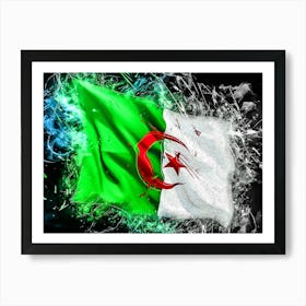 Flag Of Algeria Country Art Print