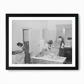 Domestic Science Class, High School, San Augustine, Texas By Russell Lee Art Print