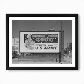 Sign, Montrose, Colorado By Russell Lee Art Print