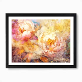 Flower Art Illustration In A Painting Style 44 Art Print