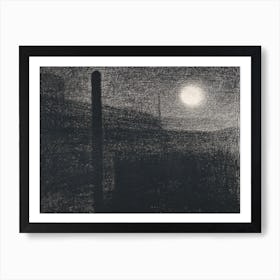 Courbevoie, Factories By Moonlight, Georges Seurat Art Print