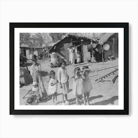 Mexican Children, San Juan, Texas By Russell Lee Art Print