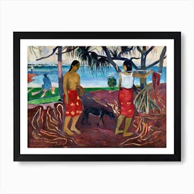 Under The Pandanus (1892), Paul Gauguin Art Print