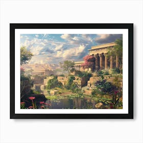 Egyptian Garden 2 Art Print