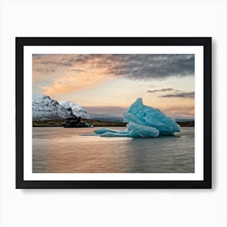 Iceberg In The Water Art Print