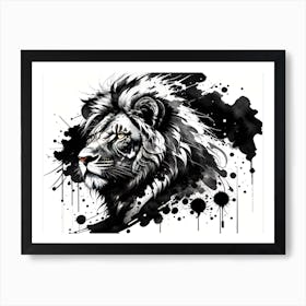 Lion Painting 53 Art Print