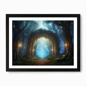 Fairy Forest Paintings Art Print 7 Art Print