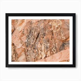 Desert Rock Drawing Art Print