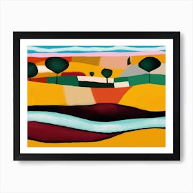 Landscape With Trees Art Print