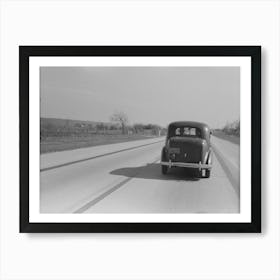 Untitled Photo, Possibly Related To Scene On The Highway North Of San Antonio, Texas, Bexan County By Art Print