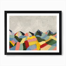 Colorful Mountains Art Print