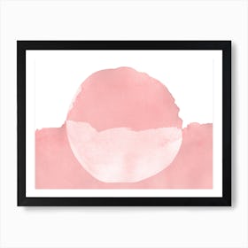 Minimal Pink Abstract 08 Art Print