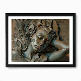 Relaxing, calm, artwork print. "Dreaming" Art Print