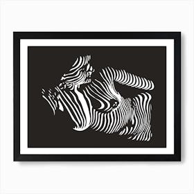 Zebra Girl Art Print