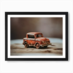 Rusty Toy Car Art Print