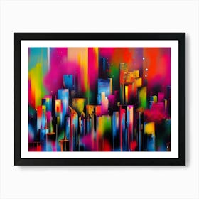 Cityscape (Graffiti) Art Print