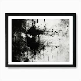 Silence Abstract Black And White 15 Art Print