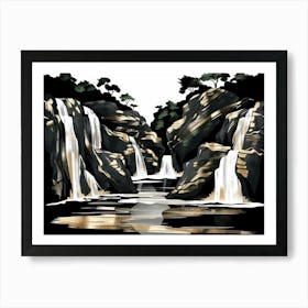 Waterfalls 1 Art Print