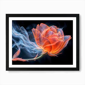 Smoke Flower Art Print