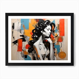 Abstract Painting of Woman Art Print