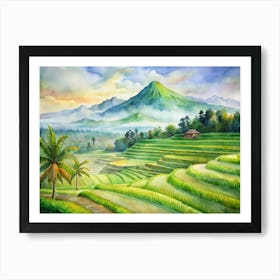 Rice Terraces Art Print