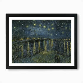 Vincent Van Gogh, Starry Night Over The Rhône, 1888. Art Print