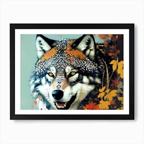 Wolf Painting 35 Art Print