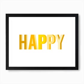 Happy Yellow Art Print