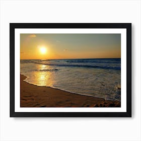 Sunset On The Beach Art Print