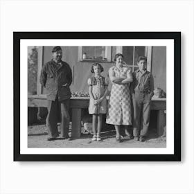 The Edward Chapman Family, Cut Over Land Farmers Near Northome, Minnesota By Russell Lee Art Print